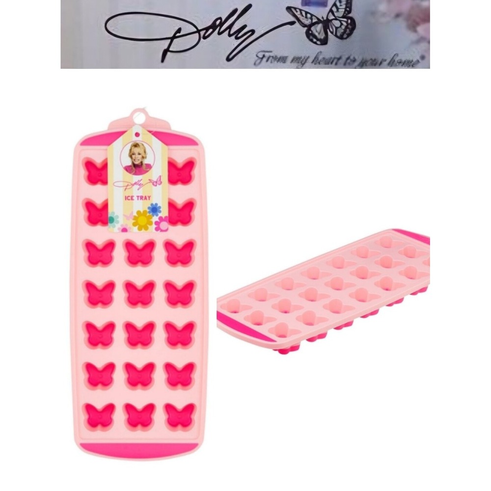 Dolly Parton Silicone Butterfly Ice Tray -Pink